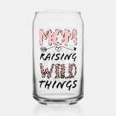 Mam Raising Wilde Dingen citeert Funny Leopard Pri Blikvorm Glas (Achterkant)