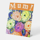 MAM! RECLAMEBORD MET VOETSTUK (Voorkant)