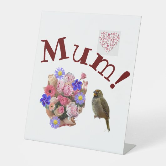 Mam! Reclamebord Met Voetstuk (Voorkant)