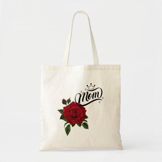 Mam Red Rose Canvas tas (Voorkant)