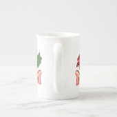 Mam & Red Rose met Dewdruppels Porselein Kop (Achterkant)