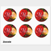 Mam Red Yellow Rose Sticker (Vel)