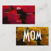 Mam Red Yellow Roses Contactkaartje (Voorkant / Achterkant)