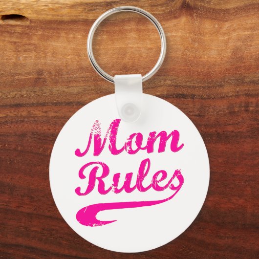 Mam Regels Funny Gezegde Sleutelhanger (Voorkant)