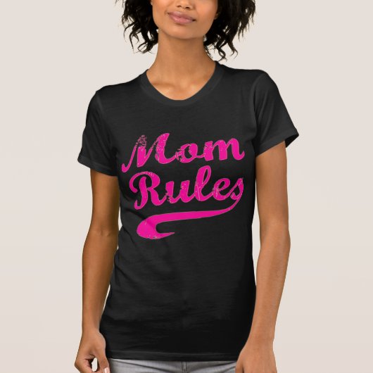 Mam Regels Funny Gezegde T-shirt (Voorkant)
