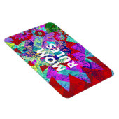 MAM REGELS Kleurrijke Bloemen Moederdag geschenken Magneet (Rechterzijde)