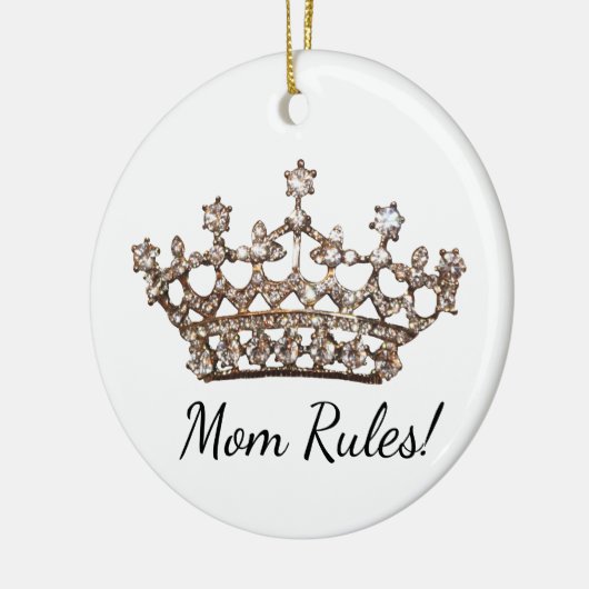"Mam Regels!" Tiara Ceramic Ornament (Links)