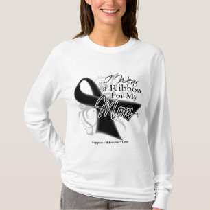 Mam Ribbon - Melanoma Skin Cancer T-shirt