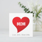 Mam roodhars aangepaste tekst minimalistische scha (Staand voorkant)