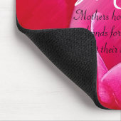 Mam Roze en Red Floral Mousepad Muismat (Hoek)