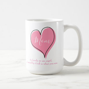 Mam  Roze Heart Koffiemok