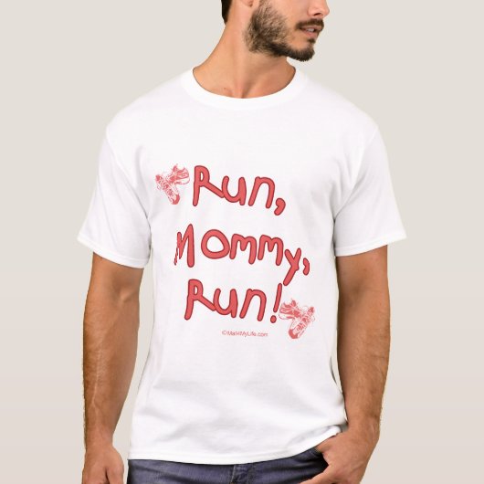 Mam runnen - Roze T-shirt (Voorkant)