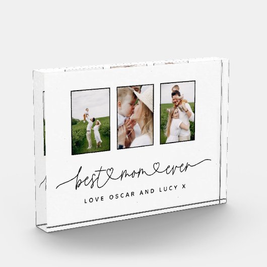 Mam schattig modern script multi foto gift (Links)