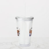 mam schattig modern script multi foto gift acryl drinkbeker (Rechts)