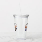 mam schattig modern script multi foto gift acryl drinkbeker (Links)