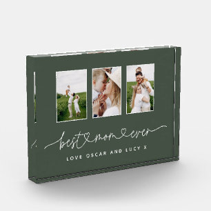 Mam schattig modern script multi-foto gift fotoblokken