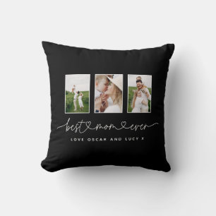 Mam schattig modern script multi-foto gift kussen