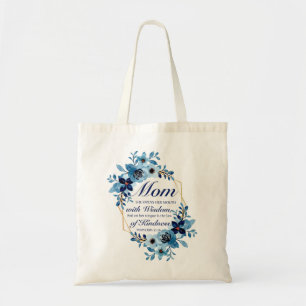 Mam - Spreuken 31:26 Moederdag Schriftbloem Tote Bag