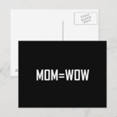 Mam staat gelijk aan wow wit briefkaart (Voorkant / Achterkant)