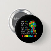 Mam steunt Autisme Awareness Autistic Boy Son Puzz Ronde Button 5,7 Cm (Voorkant /achterkant)
