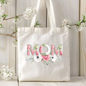 Mam Stylish Modern Floral Botanical Flowers Tote Bag