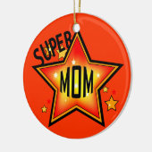 Mam Super Star-kerstversiering Keramisch Ornament (Links)
