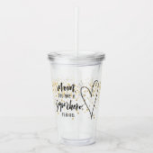 Mam superheld moederdag met namen acryl drinkbeker (Voorkant)