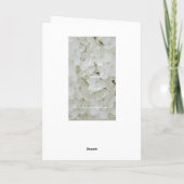 Mam Sweet Mam of Jouw tekst Elegant White Flowers Kaart (Achterkant)