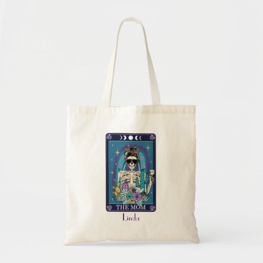 Mam Tarot Kaart Funny Custom Name Tote Bag (Voorkant)