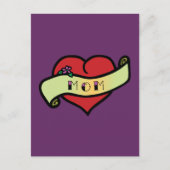 Mam Tattoo Heart Briefkaart (Voorkant)