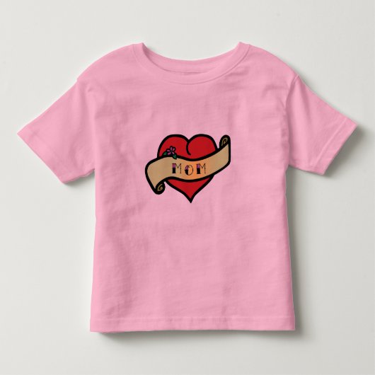 Mam Tattoo Heart Kinder Shirts (Voorkant)