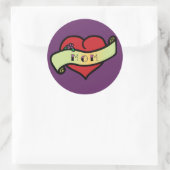 Mam Tattoo Heart Ronde Sticker (Tas)