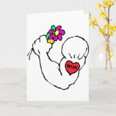 Mam Tattoo Kaart (Gele Bloem)