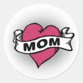 Mam Tattoo Ronde Sticker (Voorkant)