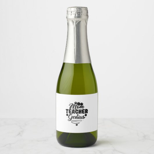 Mam Teacher Genius Sparkling Wijnetiket (Voorkant)