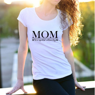 Mam tegen een gesmolten hond t-shirt