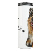 Mam tegen een klootzak Tumbler Thermosbeker (Achterkant)