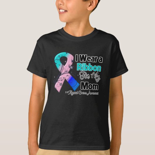 Mam - Thyroid Cancer Ribbon T-shirt (Voorkant)