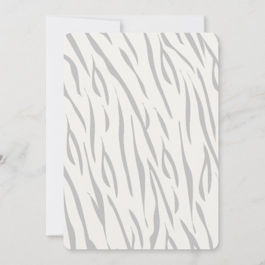 Mam Tiger & Cub Modern Cream 1e verjaardag Kaart (Achterkant)