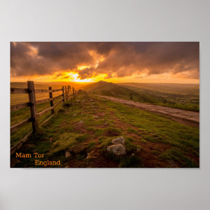Mam Tor - Engeland Poster