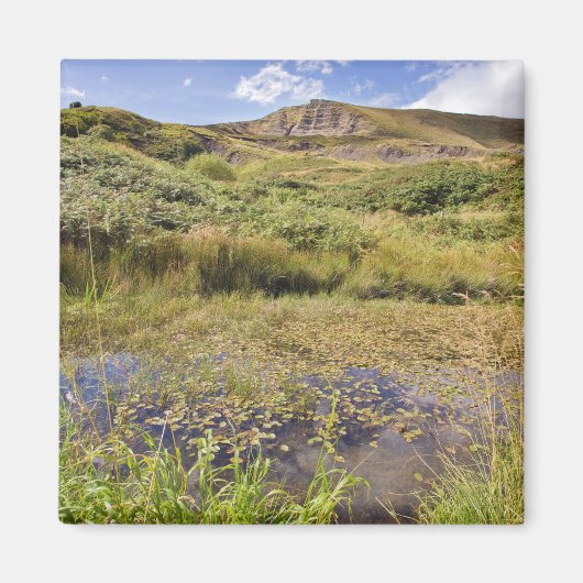 Mam Tor in het Peak District souvenir foto Magneet (Voorkant)