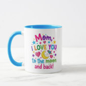 Mam, tot de maan koffiemok (330 ml) mok (Links)