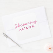 Mam-tot-zijn Baby shower Mason Jar Sticker (Envelop)