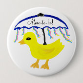 Mam-tot-zijn Gele Ducky Umbrella Shower Button (Voorkant)