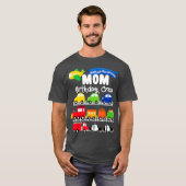 Mam Transportation Birthday Airplane Cars Fire T-shirt (Voorkant volledig)