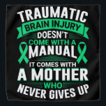 Mam Traumatic Brain Letjury Awareness TBI Moeder W Bandana<br><div class="desc">Mam Traumatic Brain Injury Awareness TBI Moeder Warrior</div>