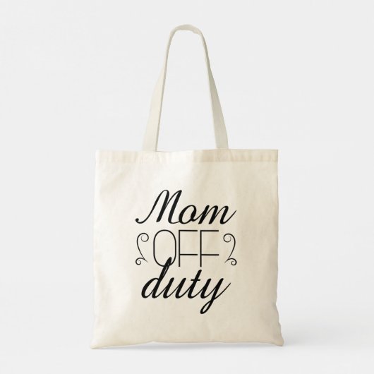 Mam uit dienst tote bag (Achterkant)