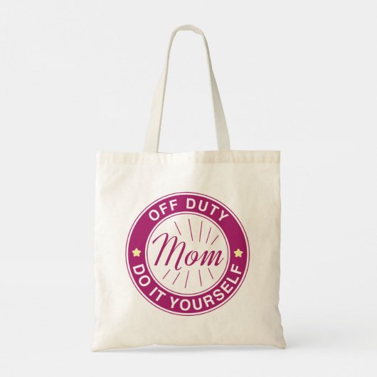 Mam uit dienst tote bag (Achterkant)
