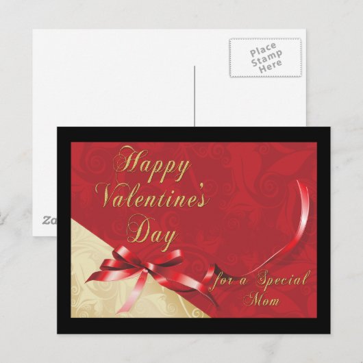 Mam Valentijn Briefkaart (Voorkant / Achterkant)