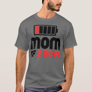 Mam van 2 jongens Funny Moederdag T-Shirt Copy Cop